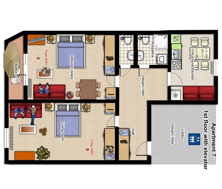 Holiday Apartments كارلوفي فاري المظهر الخارجي الصورة